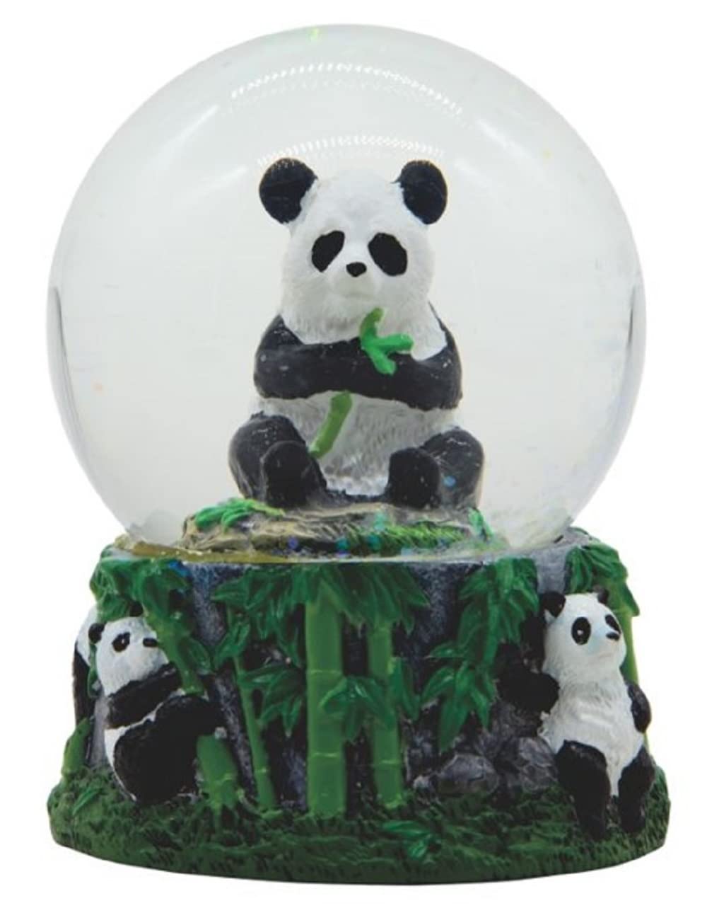 ICE ARMOR 3.5" H Panda Glitter Snow Globe Statue Decoration Figurine
