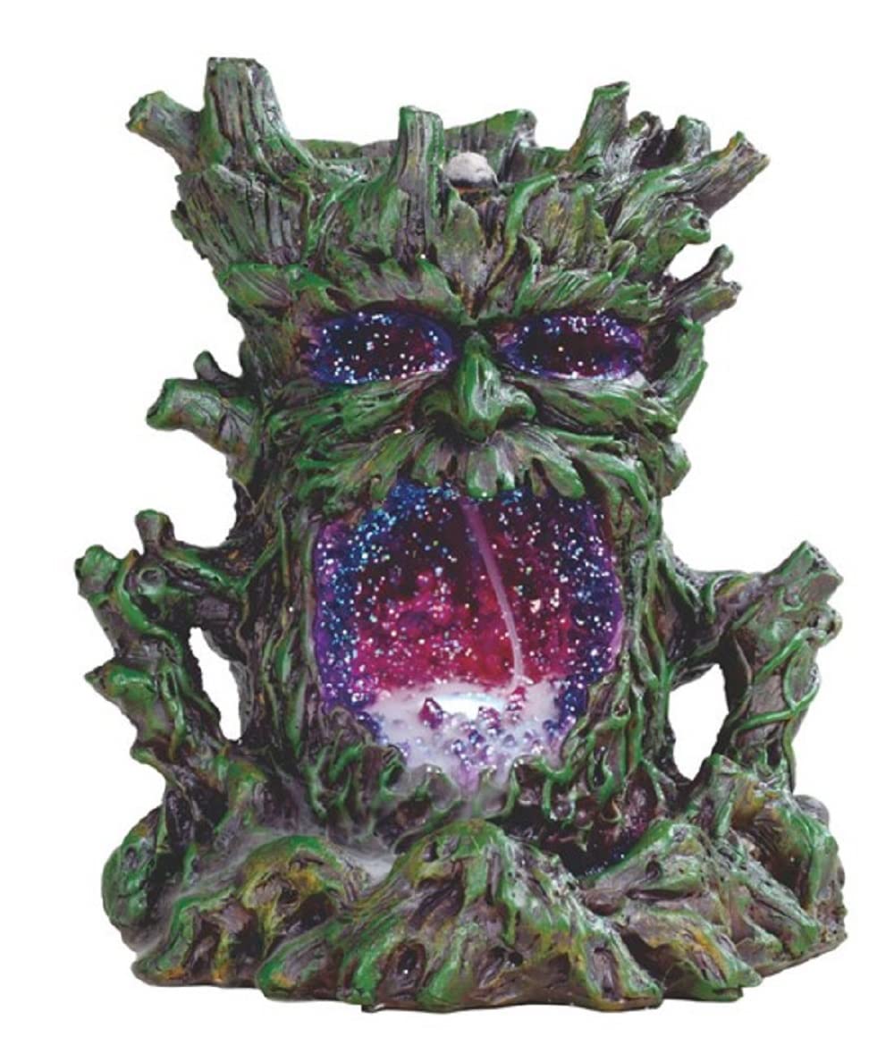 ICE ARMOR 6" H Forest Mystic Spirit God Greenman Backflow Incense Holder Statue Fantasy Decoration Figurine Incense Burner