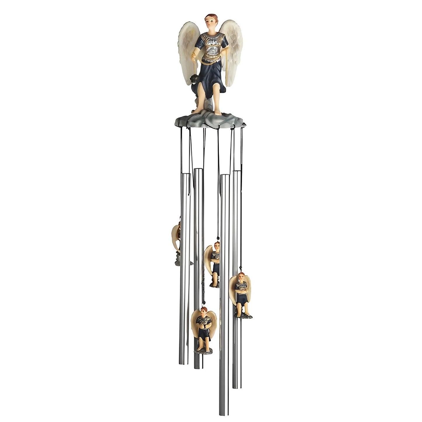 ICE ARMOR 23" Long Archangel Sealtiel Round Top Wind Chime Garden Patio Decoration
