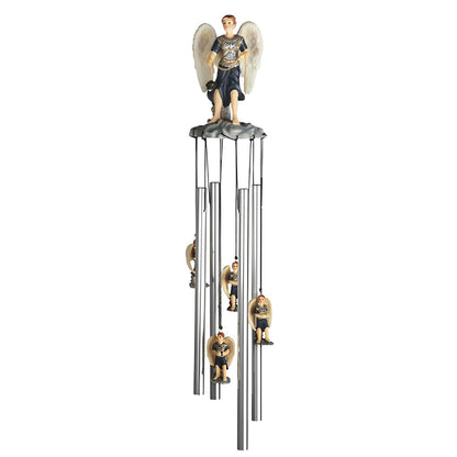 ICE ARMOR 23" Long Archangel Sealtiel Round Top Wind Chime Garden Patio Decoration