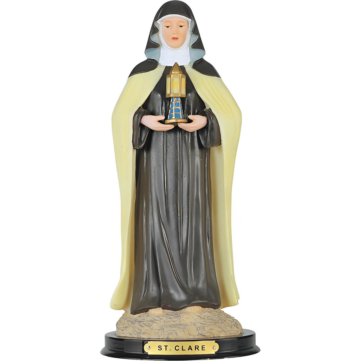 ICE ARMOR 12" H Saint Clare Statue St. Clare of Assisi Holy Figurine Religious Decoration