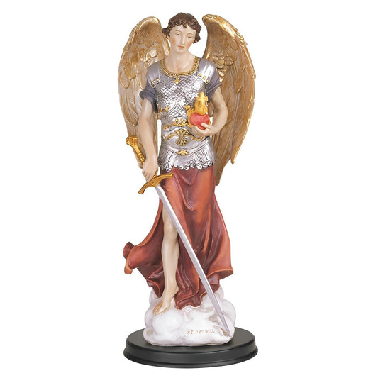 ICE ARMOR 12" H Archangel Jehudiel Statue Saint Jegudiel The Angel of Work Holy Figurine Religious Decoration