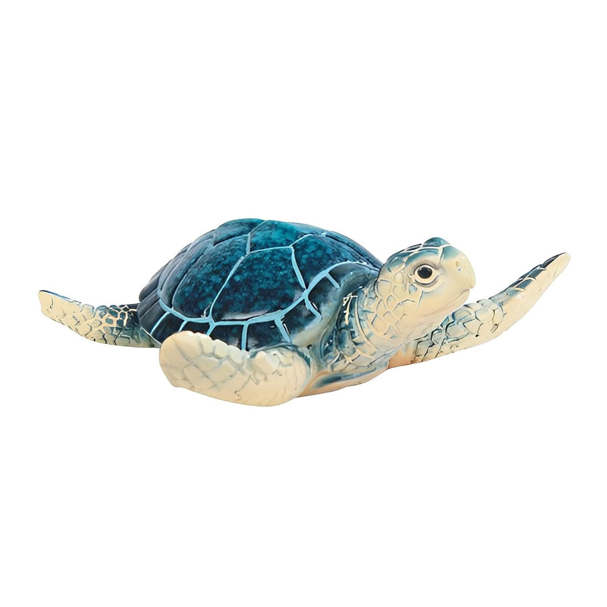 ICE ARMOR 4" W Miniature Blue Sea Turtle Statue Marine Life Decoration Figurine
