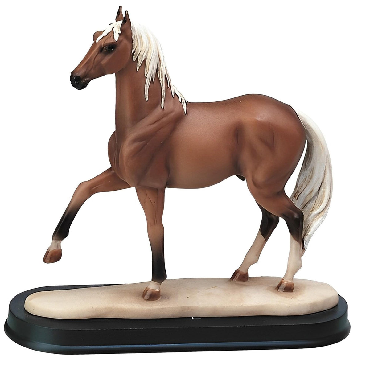 ICE ARMOR 6" H Palomino Horse Figurine Office Desk/Home/Living Room/Table Decor, Perfect House Warming Gifts for New Home