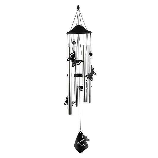 ICE ARMOR 34" Long Chandelier Silhouette-Butterfly Wind Chime