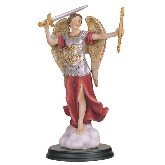 ICE ARMOR 5" H Archangel Michael Statue Saint Michael The Strongest Angel Holy Figurine Religious Decoration