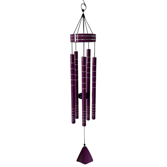 ICE ARMOR 40" Long Purple Tuned Traditional Wind Chime