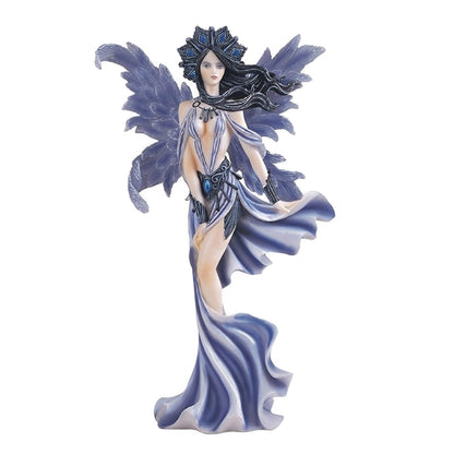 ICE ARMOR 10" H Wind Fairy in Blue Statue Fantasy Decoration Figurine