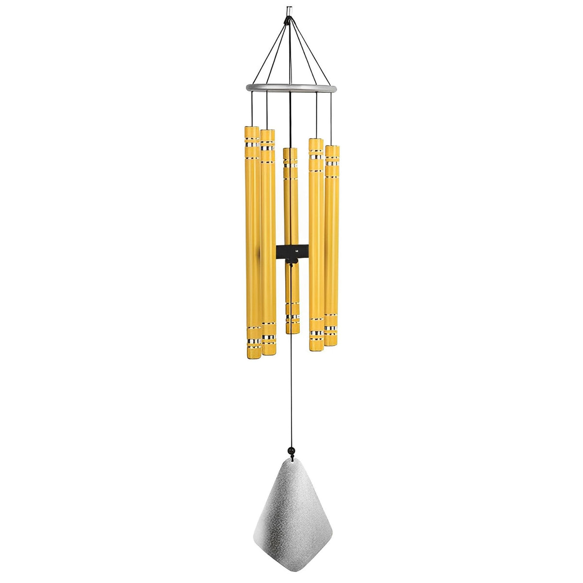 ICE ARMOR 36" Long Tuned Wind Chime Traditional Yellow Tube