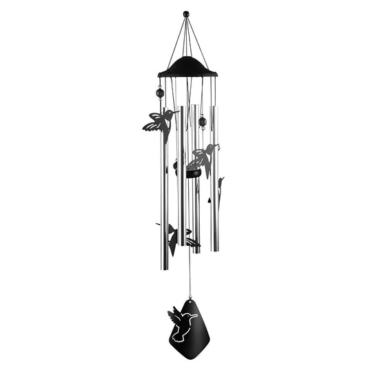 ICE ARMOR 34" Long Hummingbird Silhouette Wind Chime Garden Patio Decoration