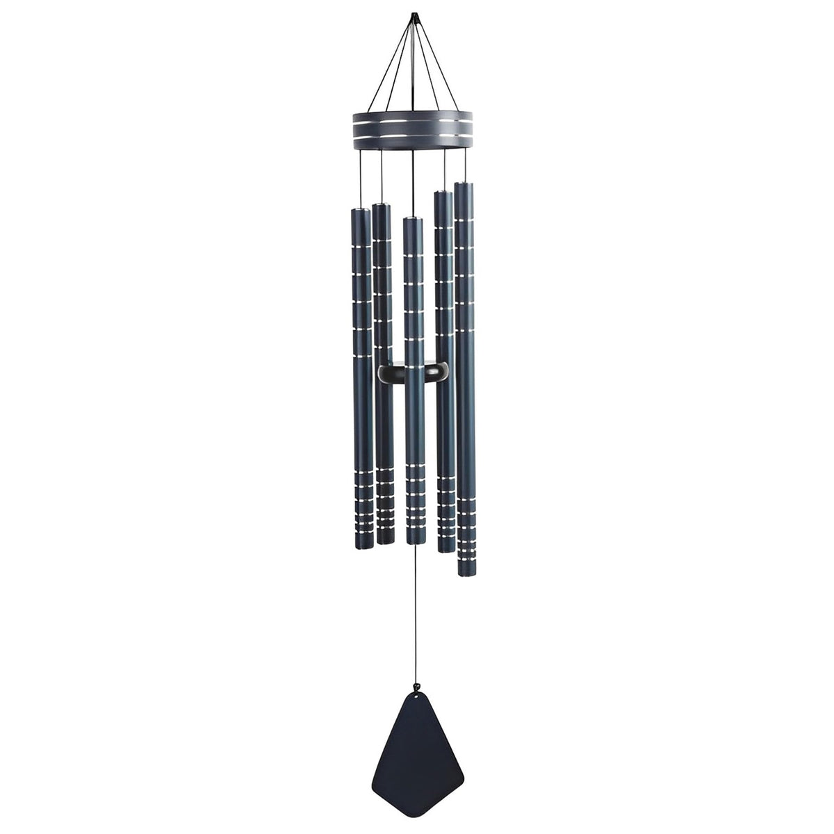 ICE ARMOR 40" Long Tuned Wind Chime Traditional Navy Blue Tube