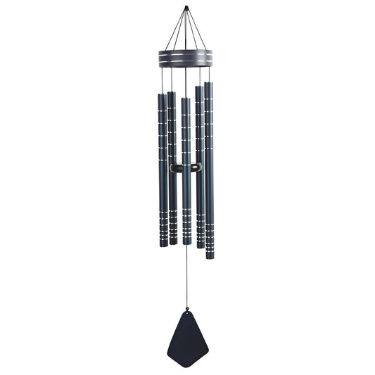 ICE ARMOR 40" Long Tuned Wind Chime Traditional Navy Blue Tube