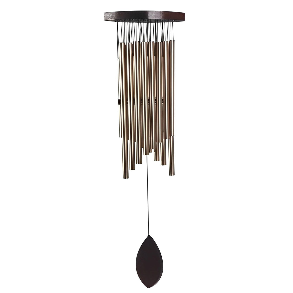ICE ARMOR 30" Long Silver Wood Top Traditional Wind Chime