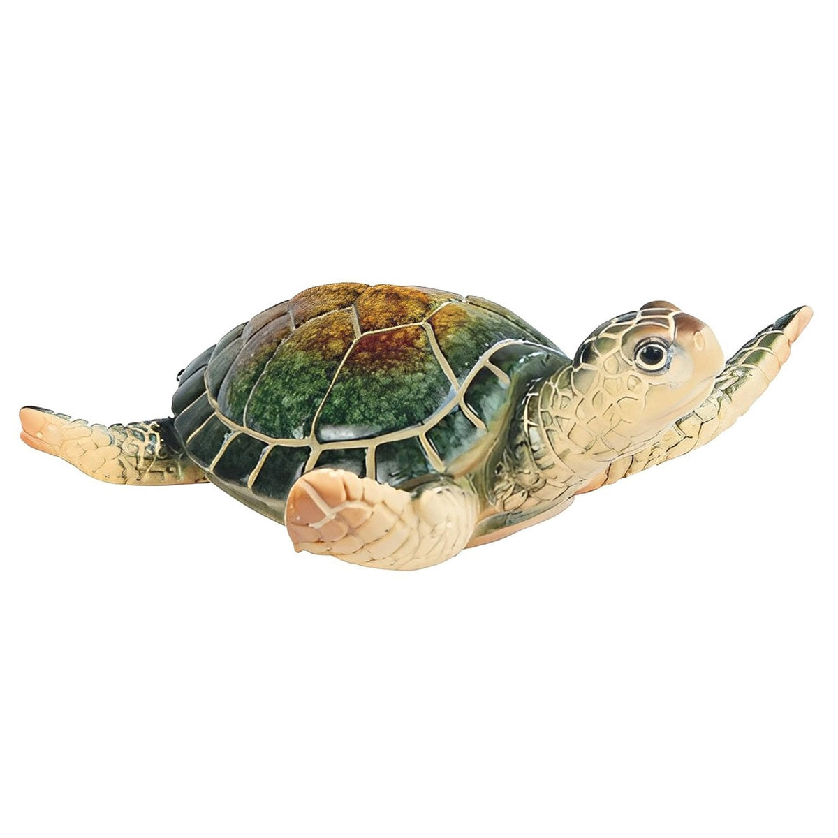 ICE ARMOR 4" W Miniature Green Sea Turtle Statue Marine Life Decoration Figurine