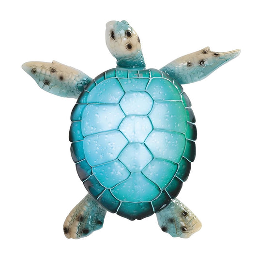 ICE ARMOR 11" W LED Blue Sea Turtle Night Light Statue Marine Life Decoration Figurine