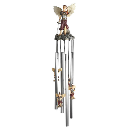 ICE ARMOR 23" Long Archangel Jehudiel Round Top Wind Chime Garden Patio Decoration