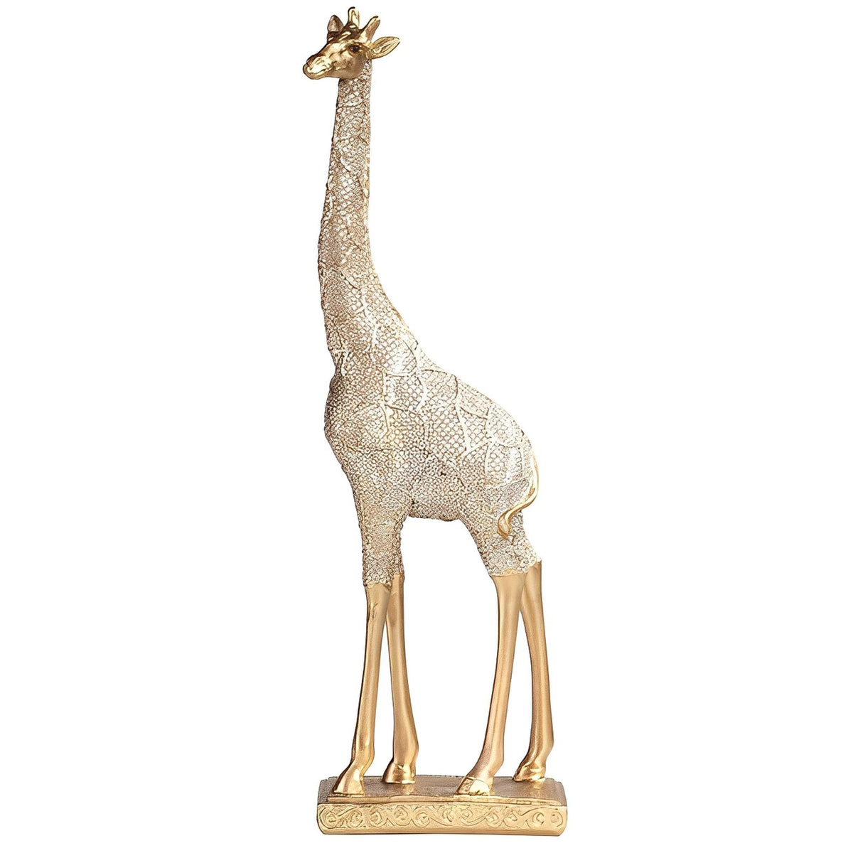 ICE ARMOR 14.25" H Giraffe Figurine in Gold Finish