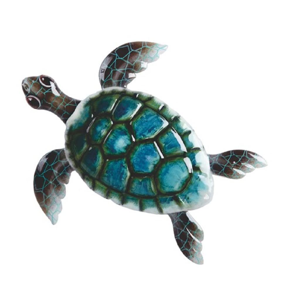 ICE ARMOR 11"W Sea Turtle Wall Plaque Marine Life Home Decoration