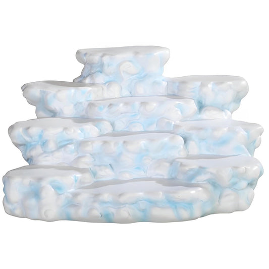 ICE ARMOR 8" W White Clouds Display Stand for Fantasy World Statue Decoration Figurine