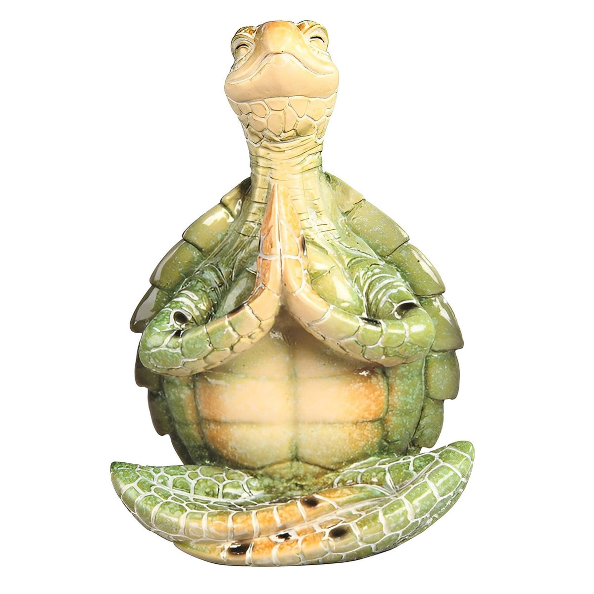 ICE ARMOR 6.75" H Green Sea Turtle of Yoga Lotus Pose Statue Fantasy Decoration Figurine