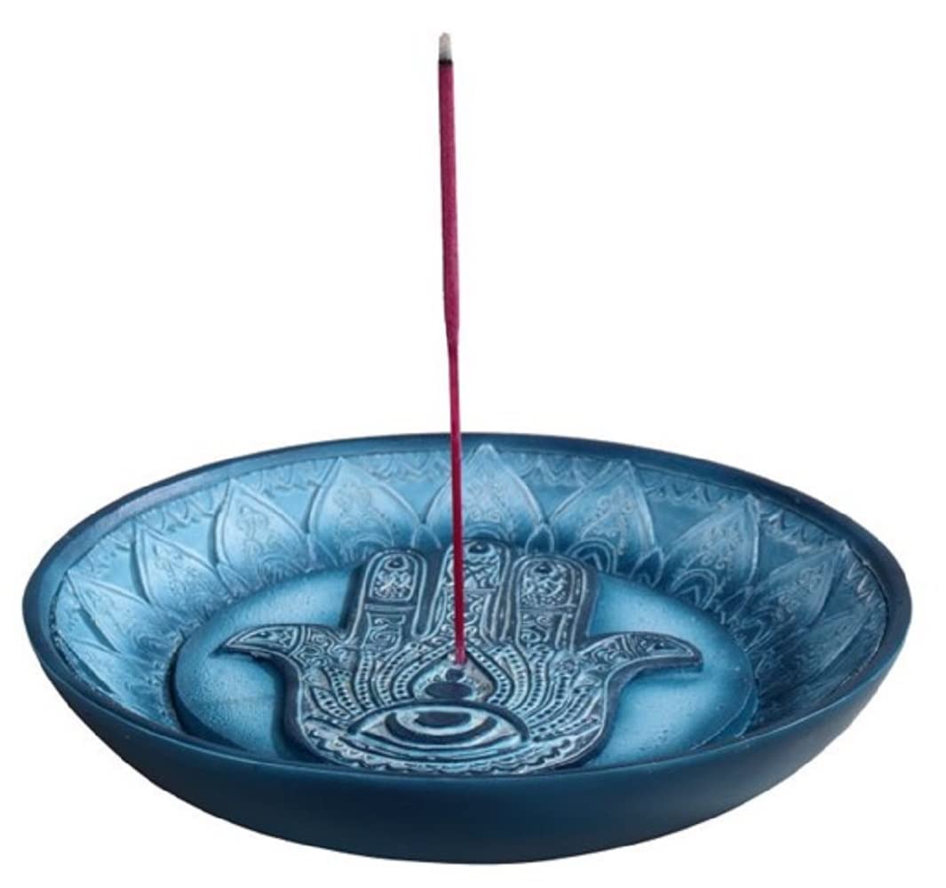 ICE ARMOR 5" W Buddha Palm Incense Burner Plate Incense Sticks Holder Decoration Figurine