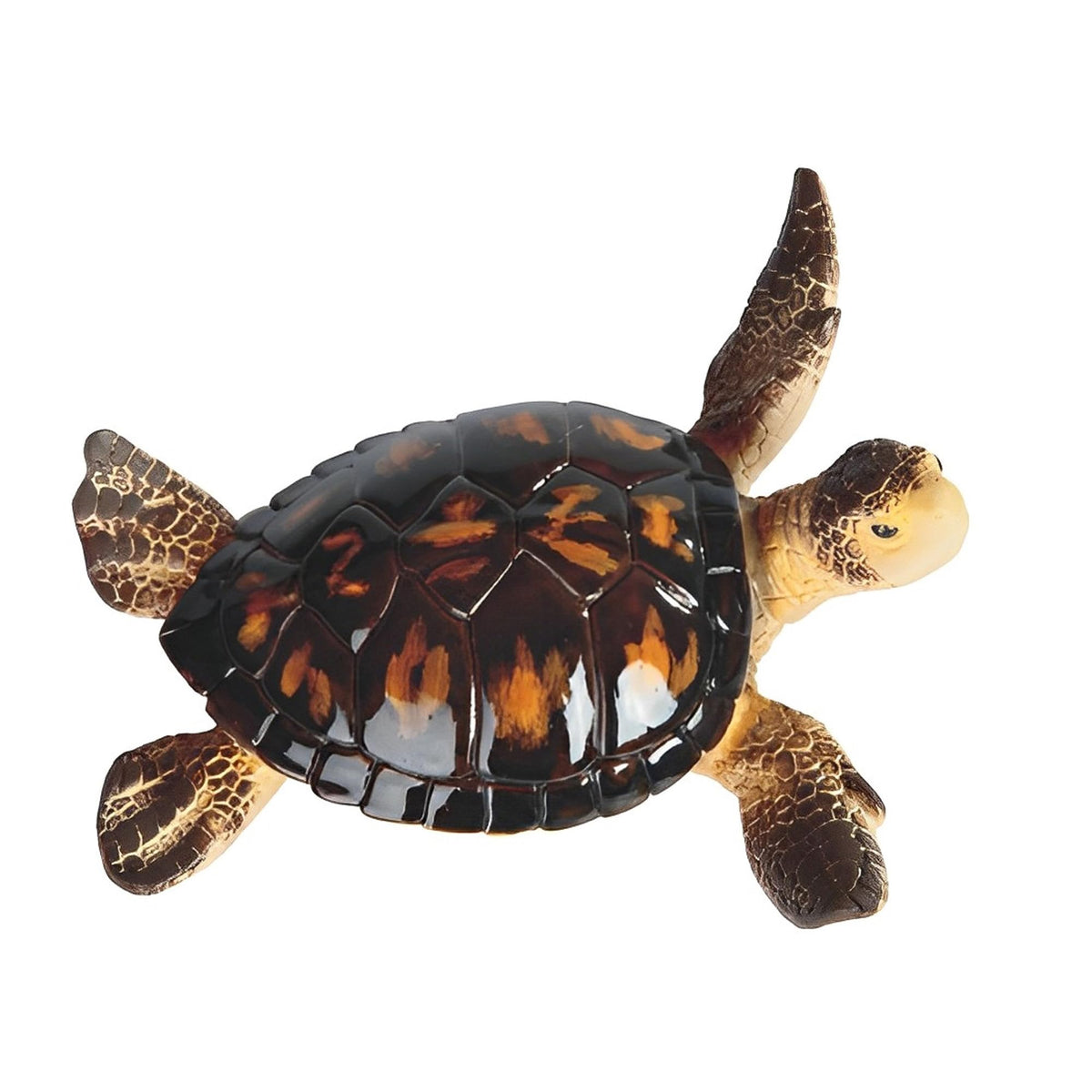 ICE ARMOR 6.5" W Brown Sea Turtle Statue Marine Life Decoration Figurine