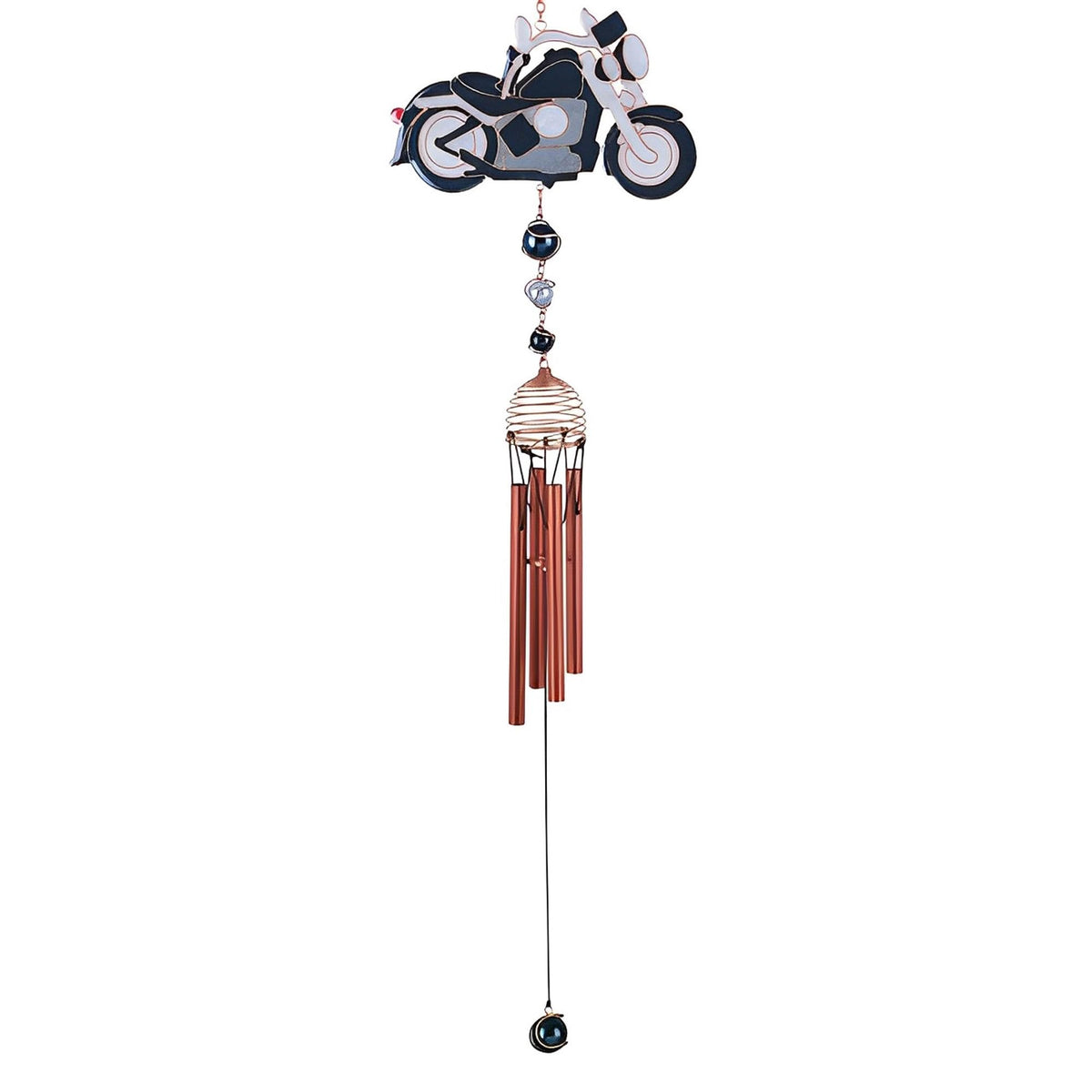 ICE ARMOR 31" Long Motorcycle Wind Chime with Copper Gem