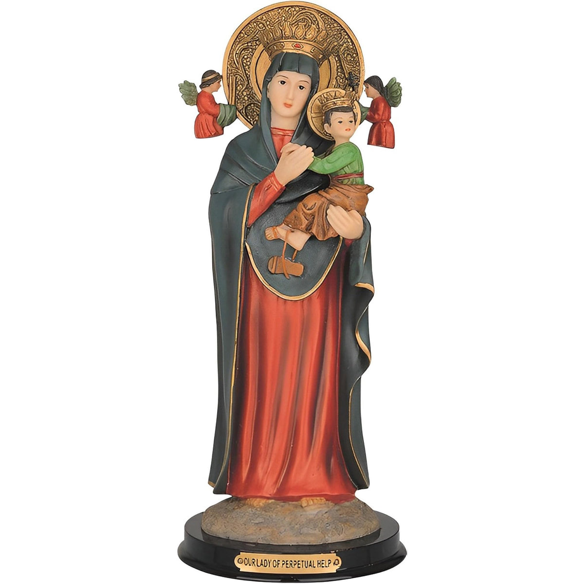 ICE ARMOR 12" H Our Lady of Perpetual Help Statue Our Lady of Perpetual Succour Holy Figurine Religious Decoration