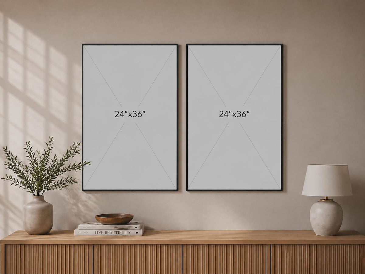 ICE ARMOR Extra-Large Set of 2 Pour Over Coffee Wall Art Rustic Cafe Decor Ceramic Mug Kitchen Dining Room Coffee Bar Artwork 24x36 Inch Canvas Print - Ready to hang