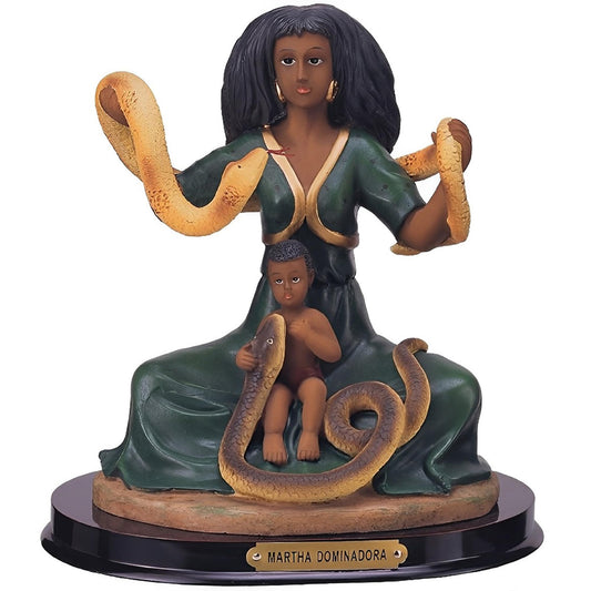 ICE ARMOR 7.5" H Santa Martha The Dominadora Statue Lady Holy Figurine Religious Decoration