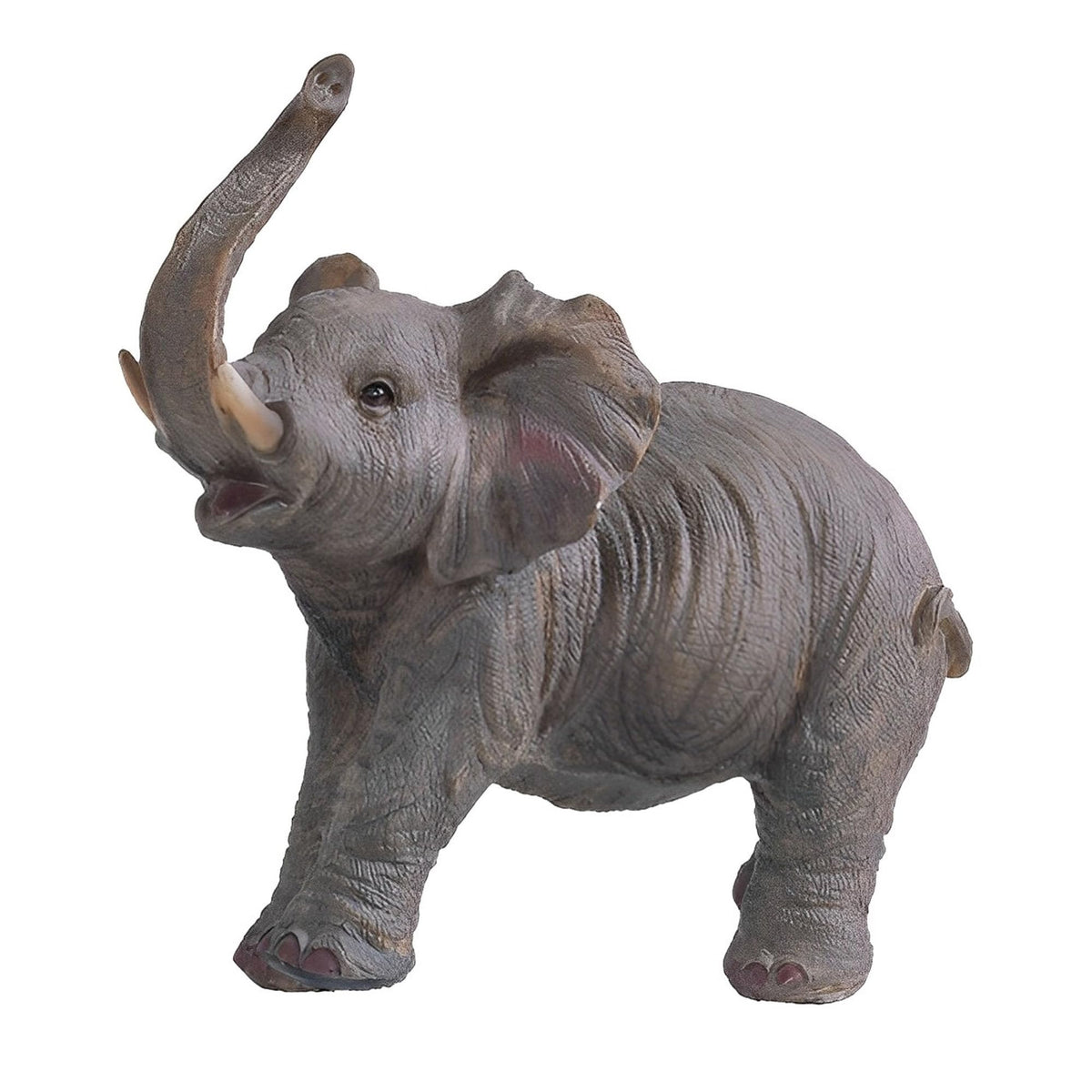 ICE ARMOR 6" H Wildlife Elephant with Trunk Up Figurine
