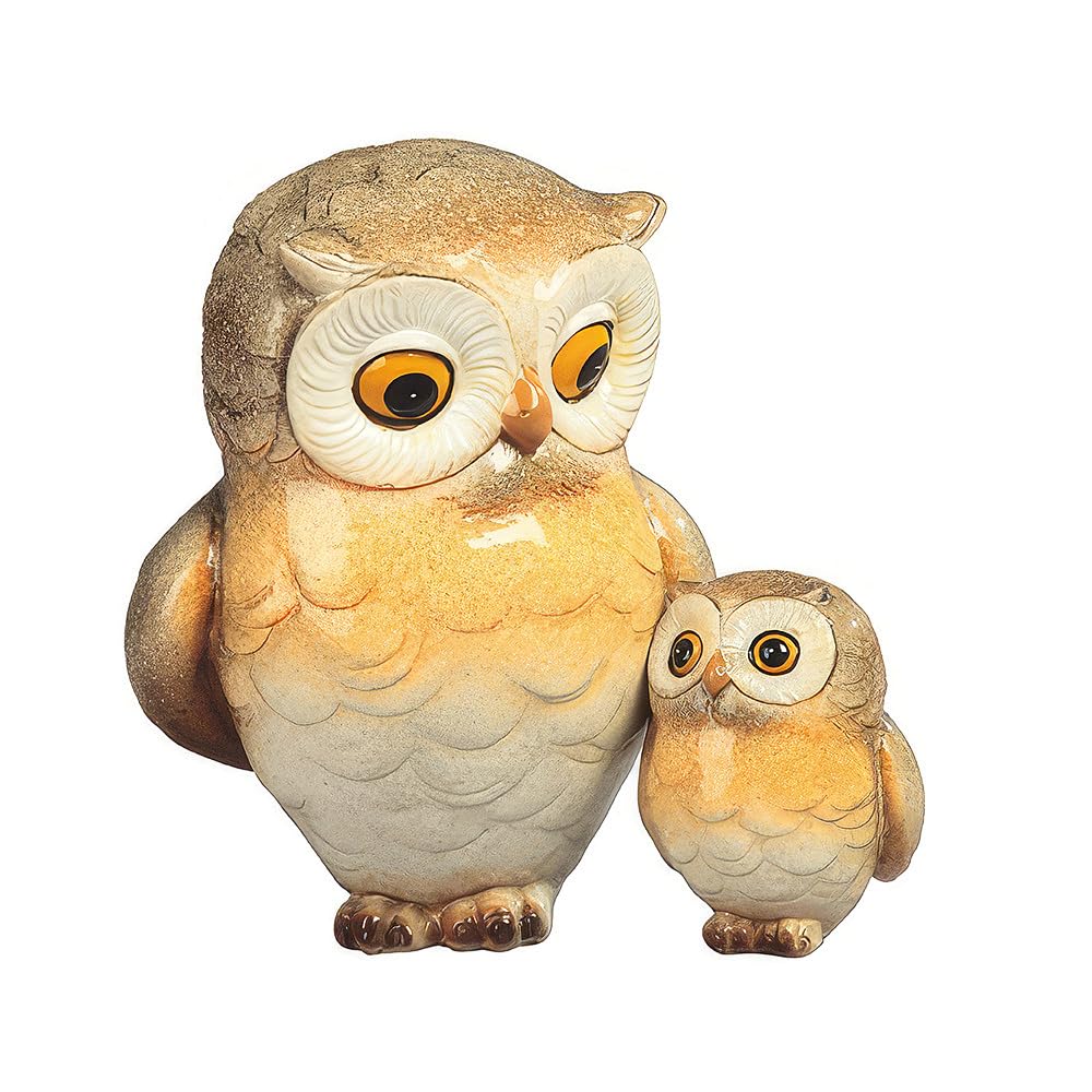 ICE ARMOR 5.25" H Owl with Baby Figurine Statue Home Room Decor