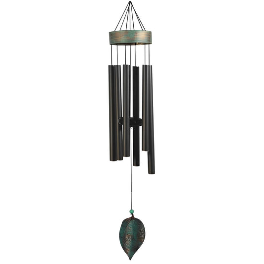 ICE ARMOR 39.5" Long Metal Black Wind Chime
