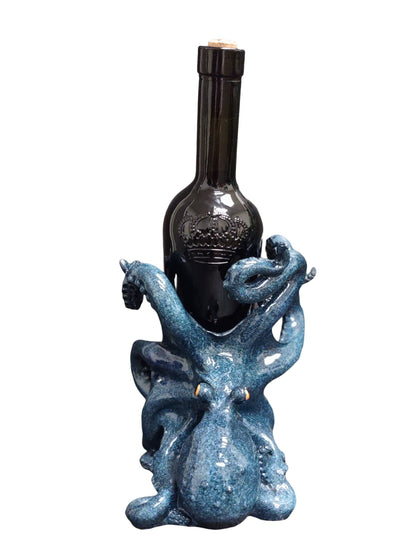 ICE Armor Decorative Wine Bottle Holder, Wine Rest Statue, Home Decor Wine Display Table Centerpiece for Tabletops and Counters, Wine Lovers Gift