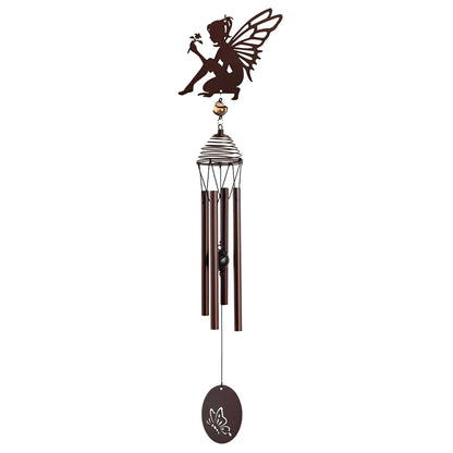 ICE ARMOR 27" Long Metal Brown Fairy Wind Chime