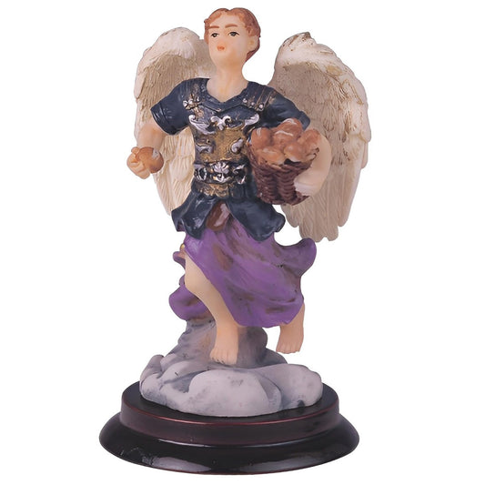 ICE ARMOR 6" H Archangel Barachiel Statue Chief of The Guardian Angels Holy Figurine Angel of Blessings Religious Decoration