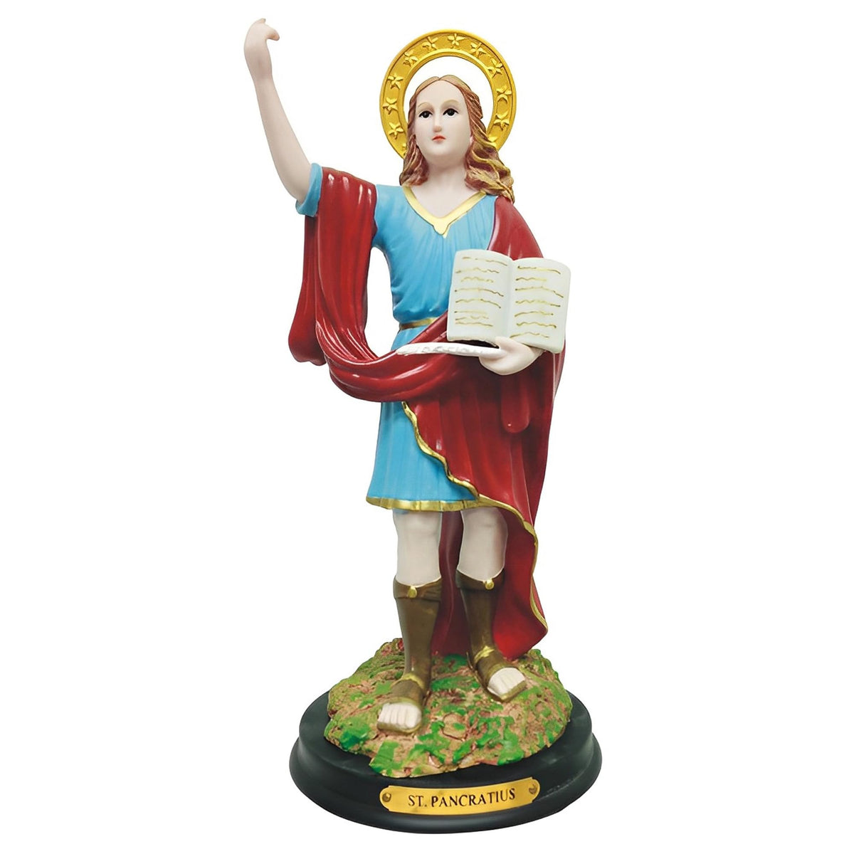 ICE ARMOR 12" H Saint Pancratius Statue Holy Figurine Religious Decoration