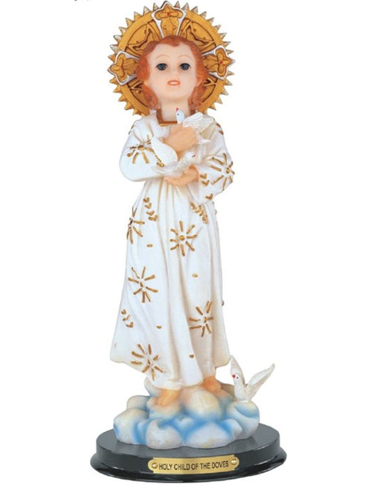 ICE ARMOR 12" H Holy Child Santo Divino Nino Statue Divine Child Jesus Holy Figurine Religious Decoration Office Desk/Home/Living Room/Table Decor, Perfect House Warming Gifts for New Home