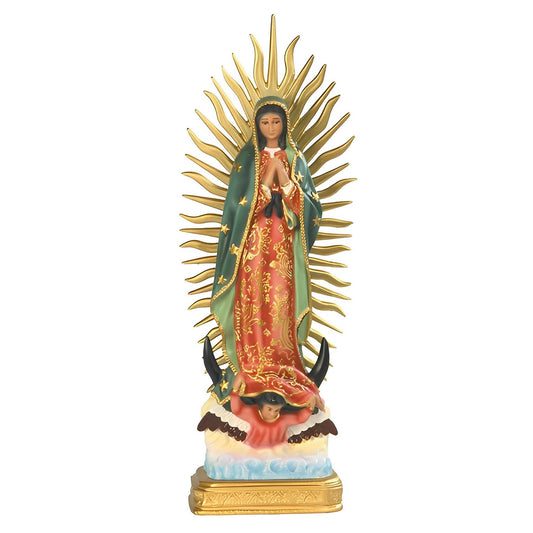 ICE ARMOR 23" H Our Lady of Guadalupe Statue Virgen de Guadalupe Holy Figurine Religious Decoration
