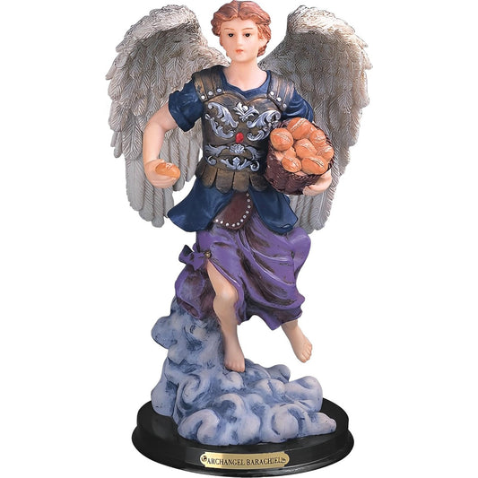 ICE ARMOR 12" H Archangel Barachiel Statue Chief of The Guardian Angels Holy Figurine Religious Decoration