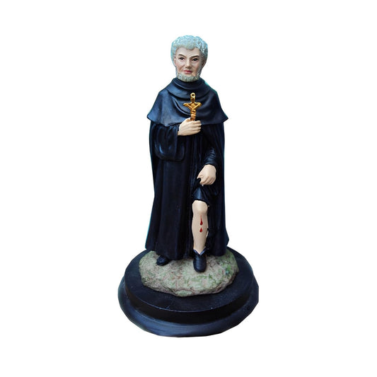 ICE ARMOR 5" H Saint Peregrine Statue Peregrine Laziosi Holy Figurine Religious Decoration