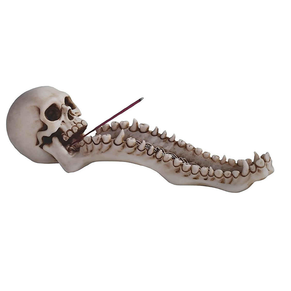 ICE ARMOR 10.5" W Skull Incense Burner Incense Sticks Holder Fantasy Decoration Figurine