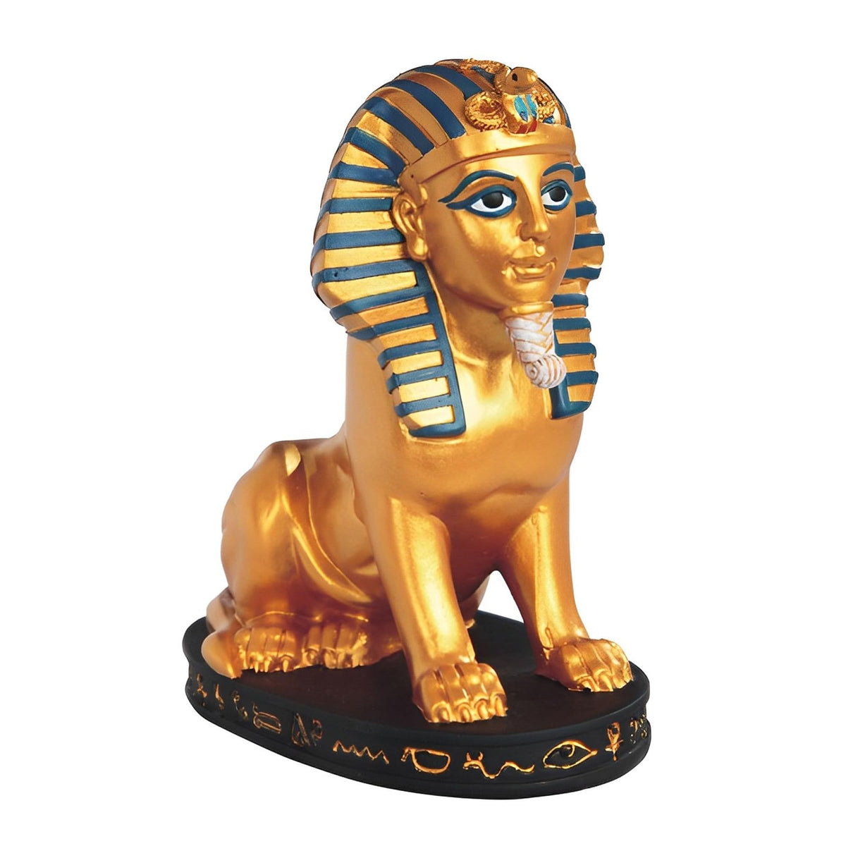 ICE ARMOR 6.75" H Great Sphinx of Giza Black and Gold Egyptian Sphinx Statue Home Decor Figurine