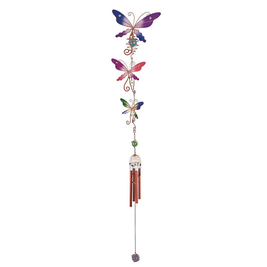 ICE ARMOR 3-Dragonfly Wind Chime with Copper Gem
