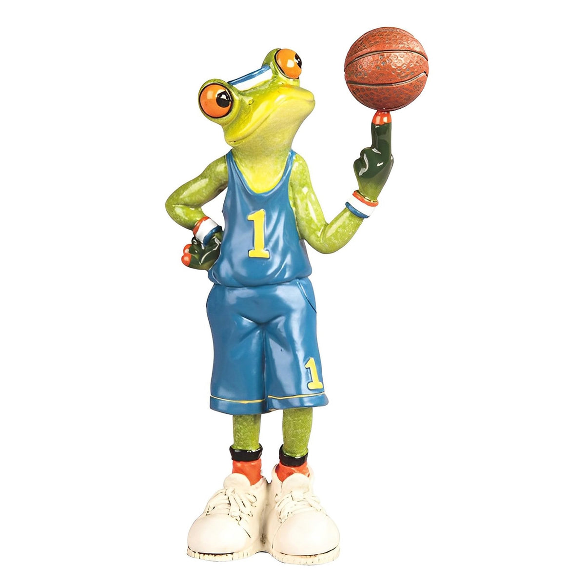 ICE ARMOR 6.75" H Frog The Basketball Player Statue Fantasy Decoration Figurine