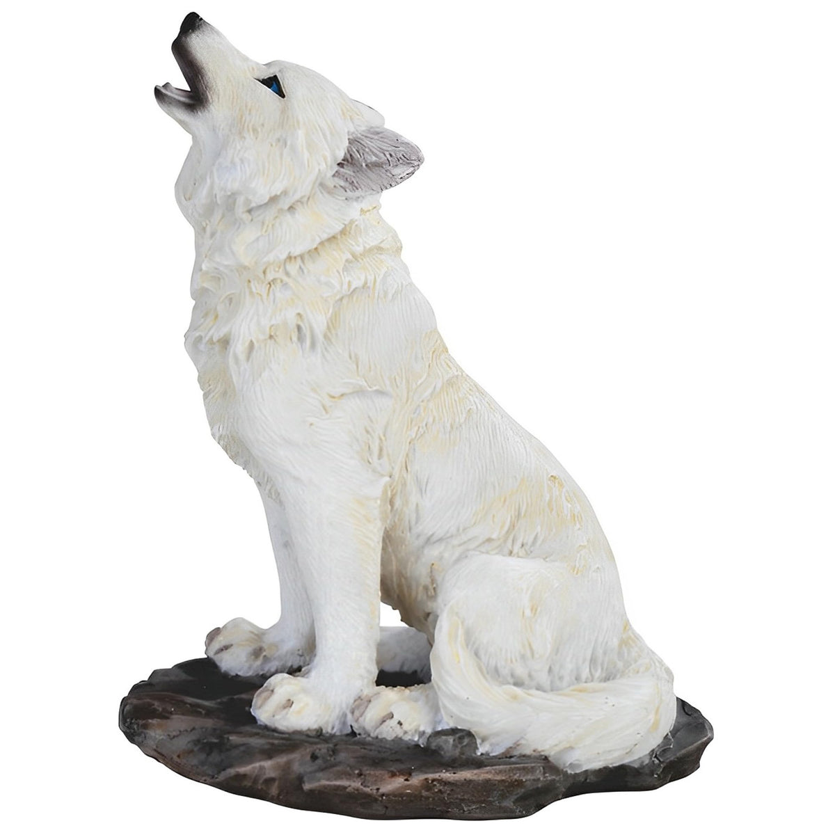 ICE ARMOR 5" H Howling Snow Wolf Figurine