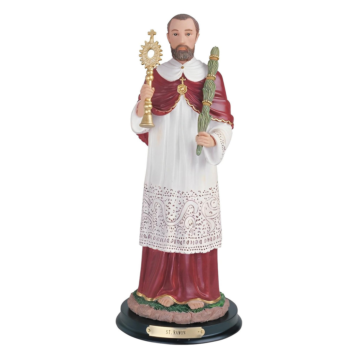 ICE ARMOR 12" H Saint Ramon Statue Raymond Nonnatus Holy Figurine Religious Decoration