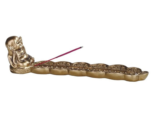 ICE ARMOR 8" W Maitreya Buddha Incense Burner Incense Sticks Holder Home Decoration