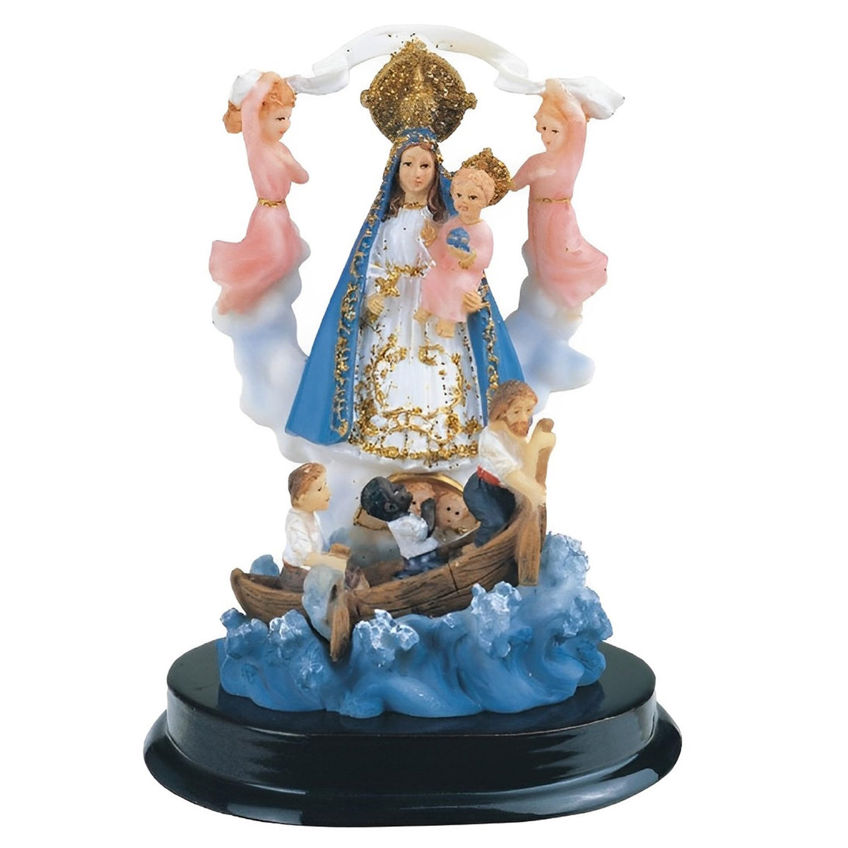 ICE ARMOR 5" H Our Lady of Charity Statue Our Lady of El Cobre Holy Figurine Religious Decoration