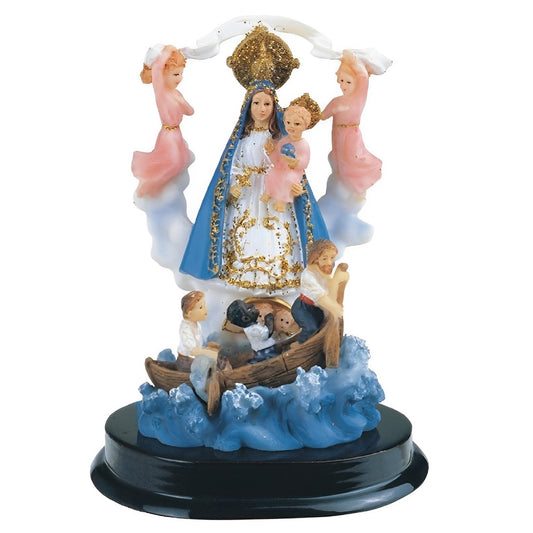 ICE ARMOR 5" H Our Lady of Charity Statue Our Lady of El Cobre Holy Figurine Religious Decoration